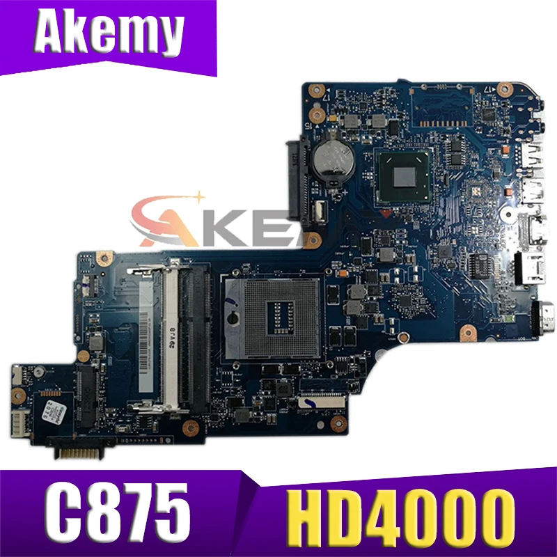 

Материнская плата AKEMY H000046310 для ноутбука Toshiba Satellite C870 C875 L870, материнская плата 17,3 дюйма HD4000 HM76 DDR3, полный тест