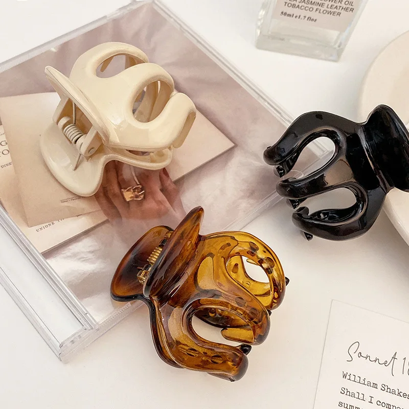 

3pc Lovely Elegant Shark Hair Claw Clips for Women Girls Breif Hairpin Crab Headband for Hair Washface Accessories Ornament