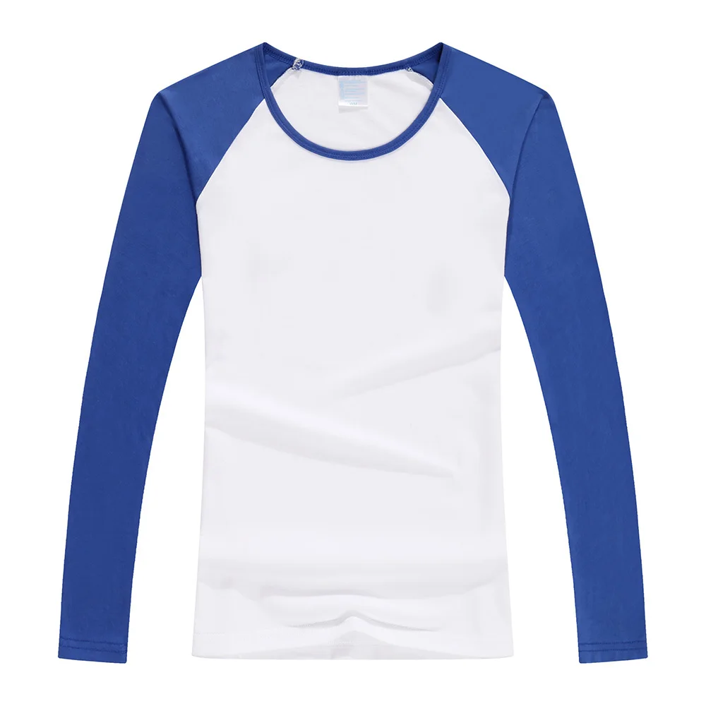 Красная Осенняя футболка с длинными рукавами 2019 женские корейские Топы реглан