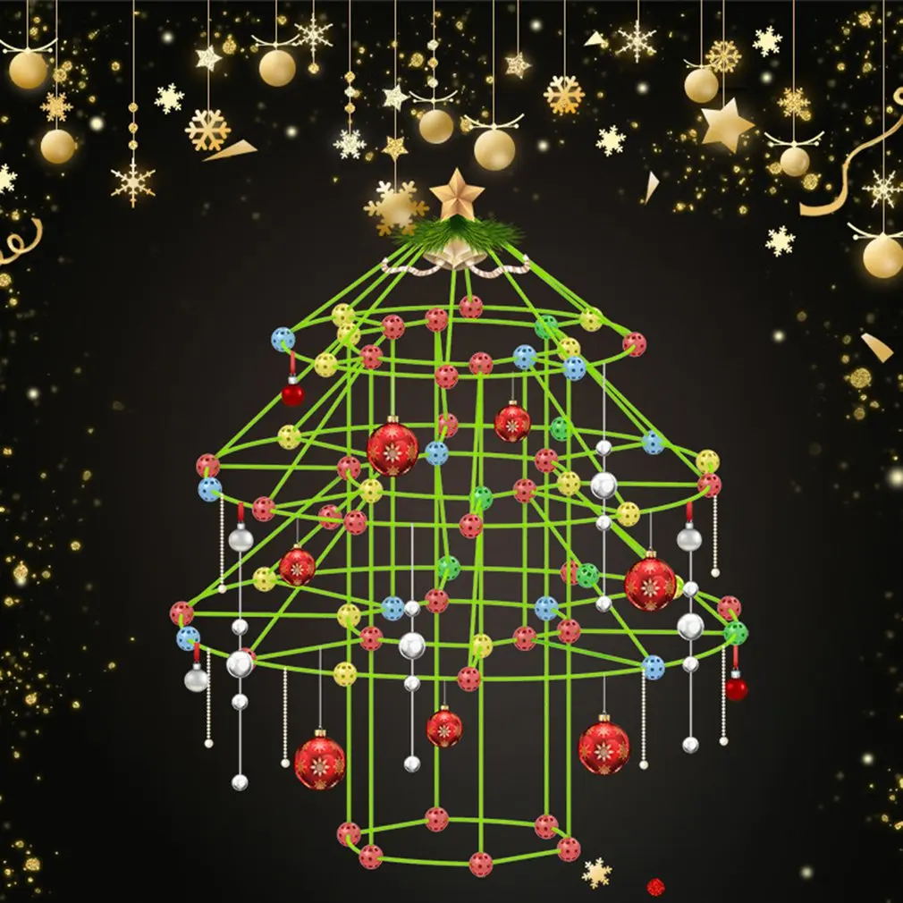 

Children's DIY Christmas Tree Fort Building InsertBead Tent AndBuilding Blocks Assembled Christmas Tree