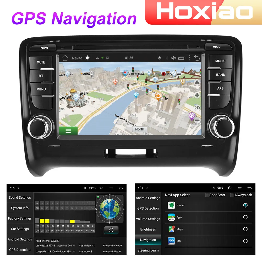 Автомагнитола 2DIN 4G Android мультимедийный видеоплеер для Audi TT MK2 8J 2006 2007 2008 2009 2010 2011 2012