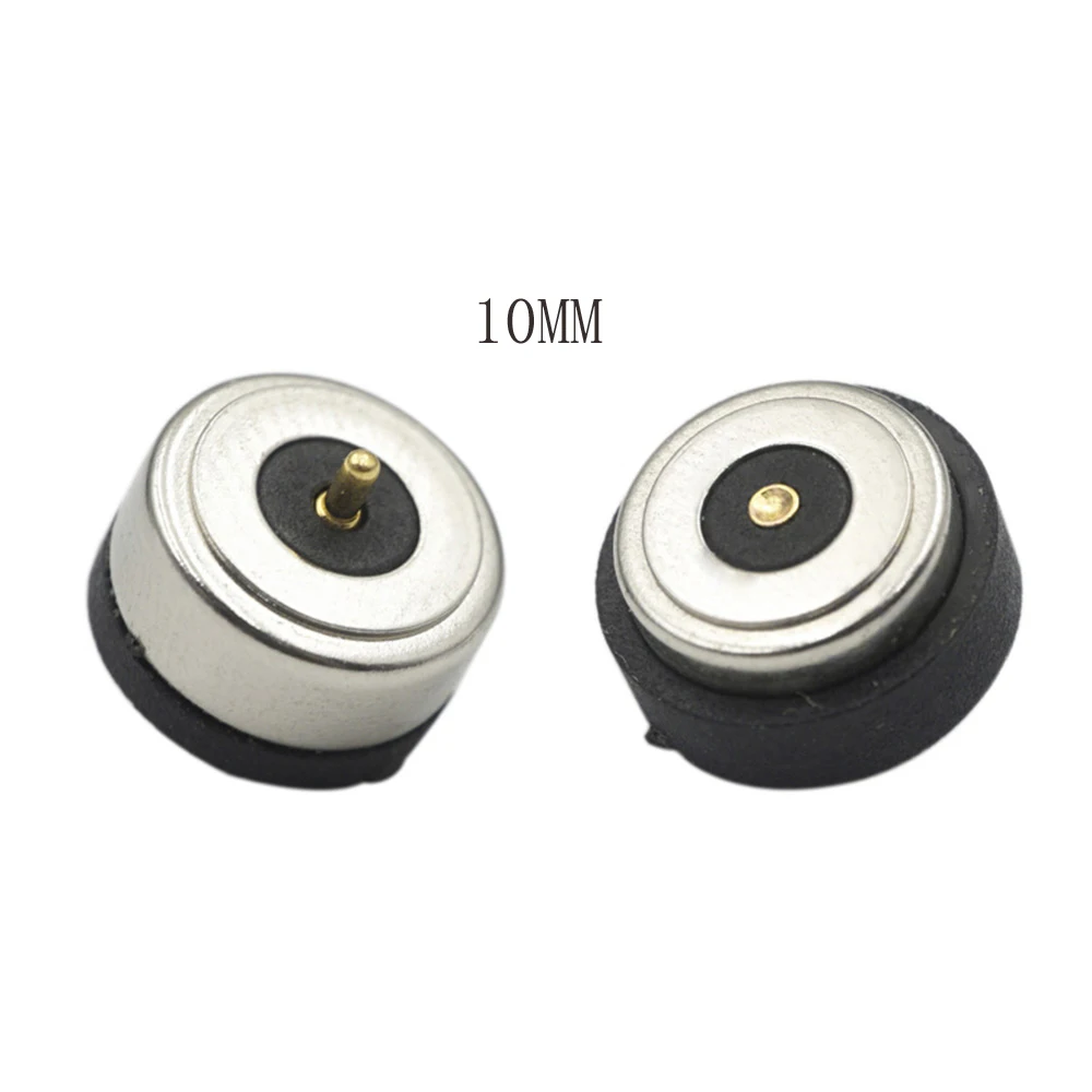 

10mm 2pin DC Pogo Pin Magnetic Connector Charging plug 5A High Current 3-24V Adapter for LED Light Smart Water Cup Power Socket