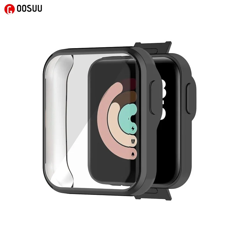 

Tempered Glass Watch Case & Film for Xiaomi Mi Watch Lite Electroplating PC Case+Screen Protector for Xiaomi Mi Watch Lite