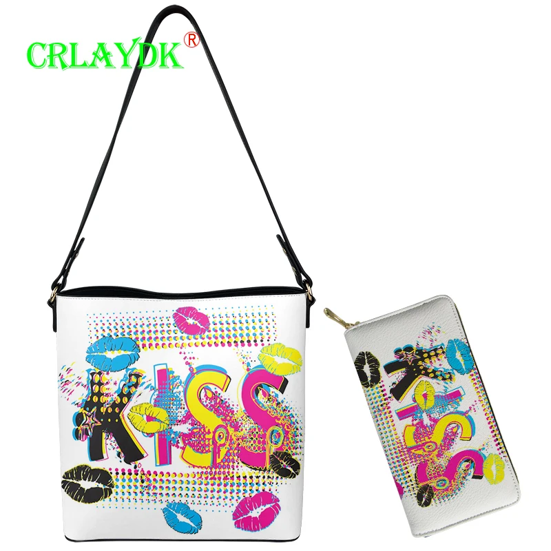

CRLAYDK Women Handbags Designer Leather Tote Purse Large Capacity Wallets Pop Art Pattern Ladies Office Work Shoulder Bags