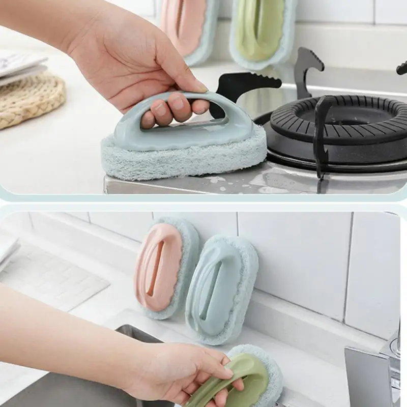 

Powerful Cleaner Bath Brush Kitchenware Dishwasher Cleaning Wall Brush Bathtub Tile Bathroom Kitchen Pot Washing Sink Sponge