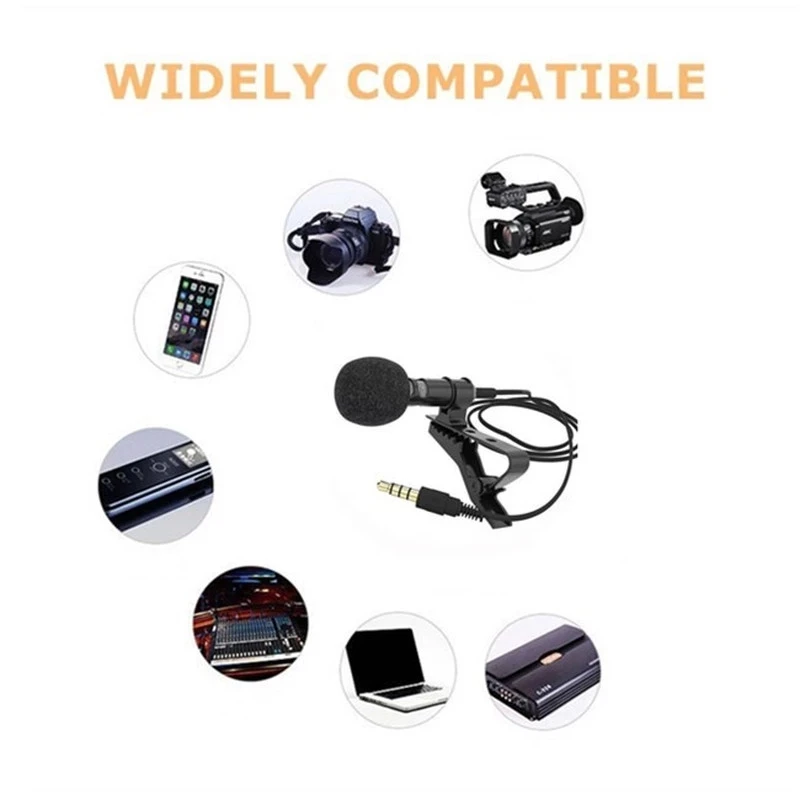 1 шт./компл. галстук-бабочка с зажимом для микрофона мобильный телефон Lavalier Mic Ios