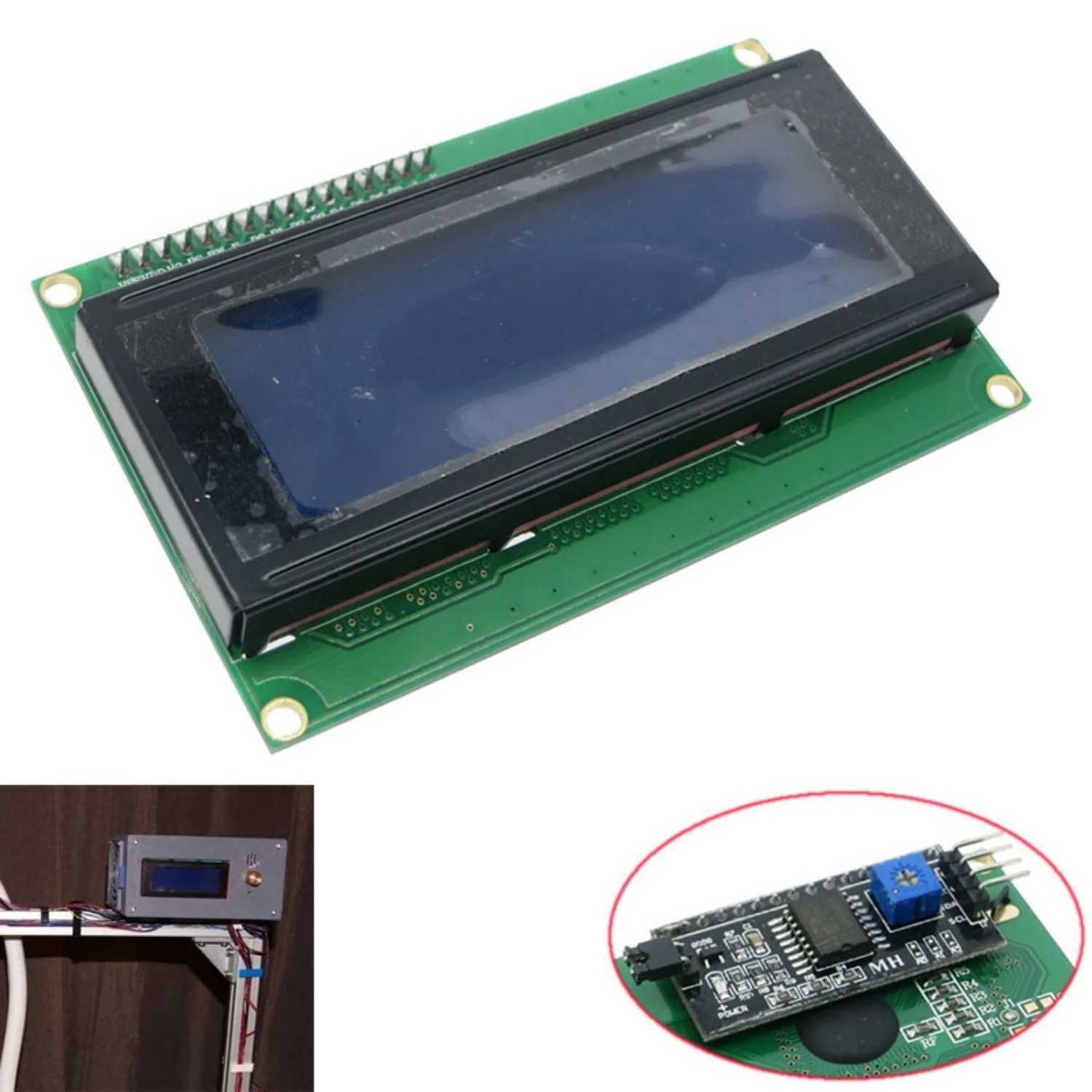 Синий последовательный IIC I2C TWI 2004 20X4 героя 5V ЖК дисплей модуль Дисплей для Arduino и 8