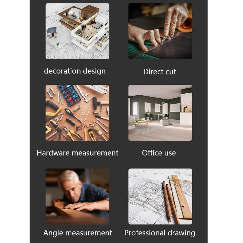 

Aluminium Alloy Thicken Triangular Measuring Ruler Woodworking Carpenter Square Angle Protractor