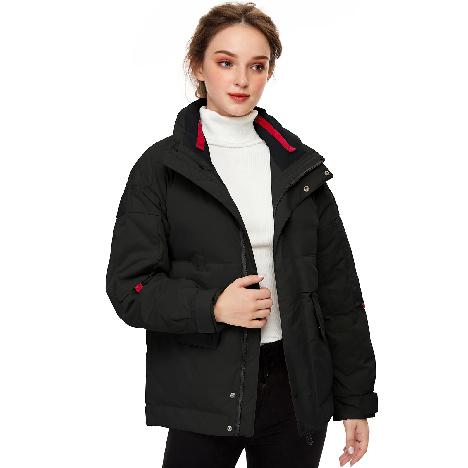 WYBLZ Winter Jackets Women Thicken Cotton Padded Coats Female 2021 Korean Loose Puffer Parkas Ladies Oversize Warm Parka New