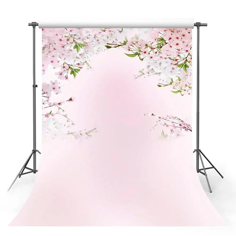 

Backdrop Spring Peach Blossom Natural Scenery Newborn Pink Photography Background Photo Studio Photocall Photozone Decor