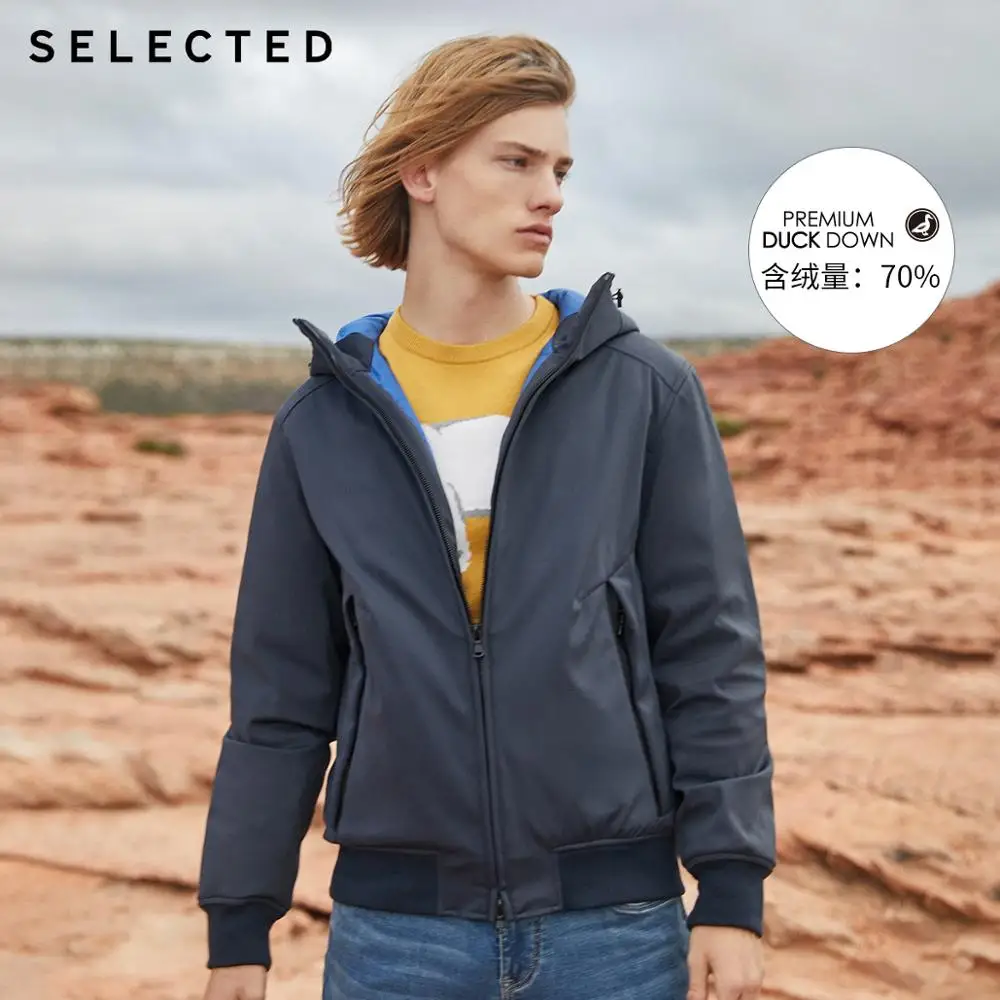 Отборный новый короткий пуховик Зимняя Мужская парка пуховое пальто с капюшоном