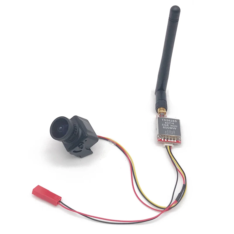 Готов к использованию 5 8G набор FPV 600 мВт видеопередатчик TS5828 / mini CMOS 1200TVL камера с
