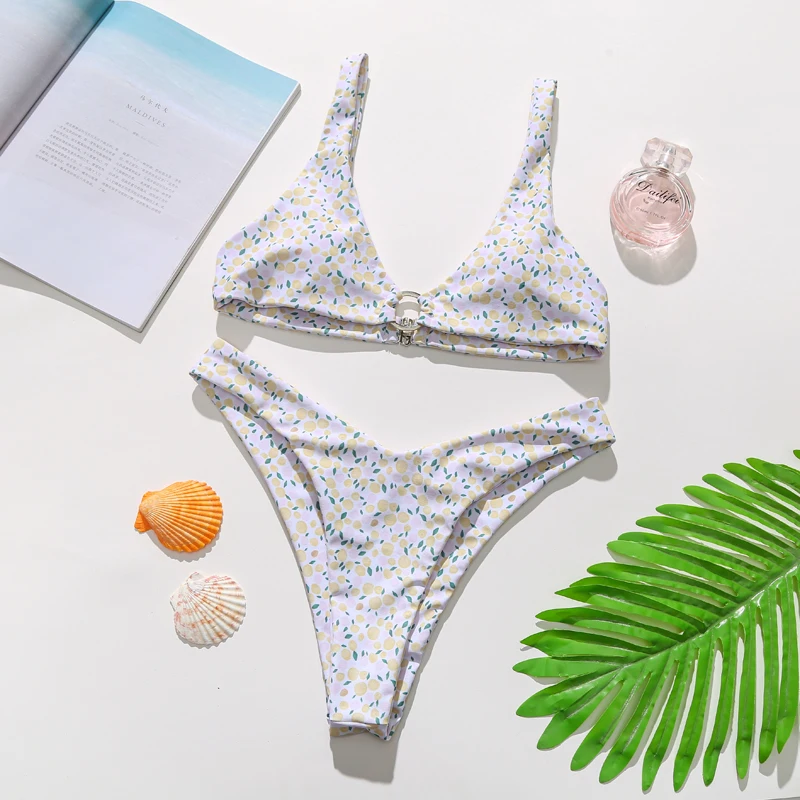 

Sexy Grid Woman Bikinis Set of Two Things Shorts Sets Two Pieces Women's Clothing Brazilian Bikini Woman Bikini High Waist