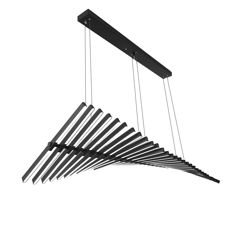 

Novel LED chandelier modern Nordic office lamps lighting /White/black simple restaurant bar living room chandelier ceiling