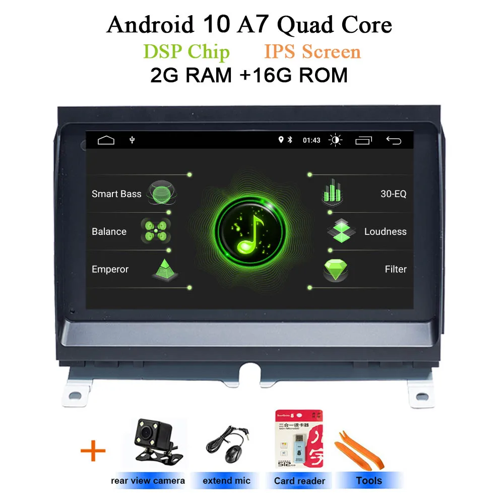 64 ГБ Android 10 автомобильный DVD мультимедиа для Land Rover Discovery 3 LR3 L319 2004~ 2009 с радио gps навигацией стерео WiFi BT - Цвет: DSP-IPS 2G-Rear Cam
