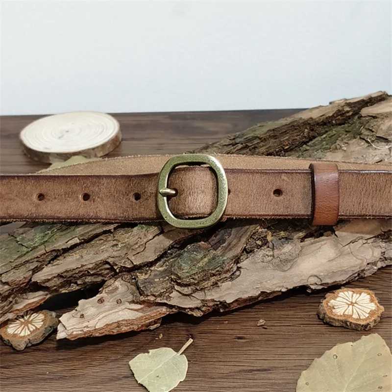 New 2.3cm Width Pin Buckle Belts For Women Luxury Designer Brand Cowskin Genuine Leather Belt Woman Jeans cinturon mujer G202