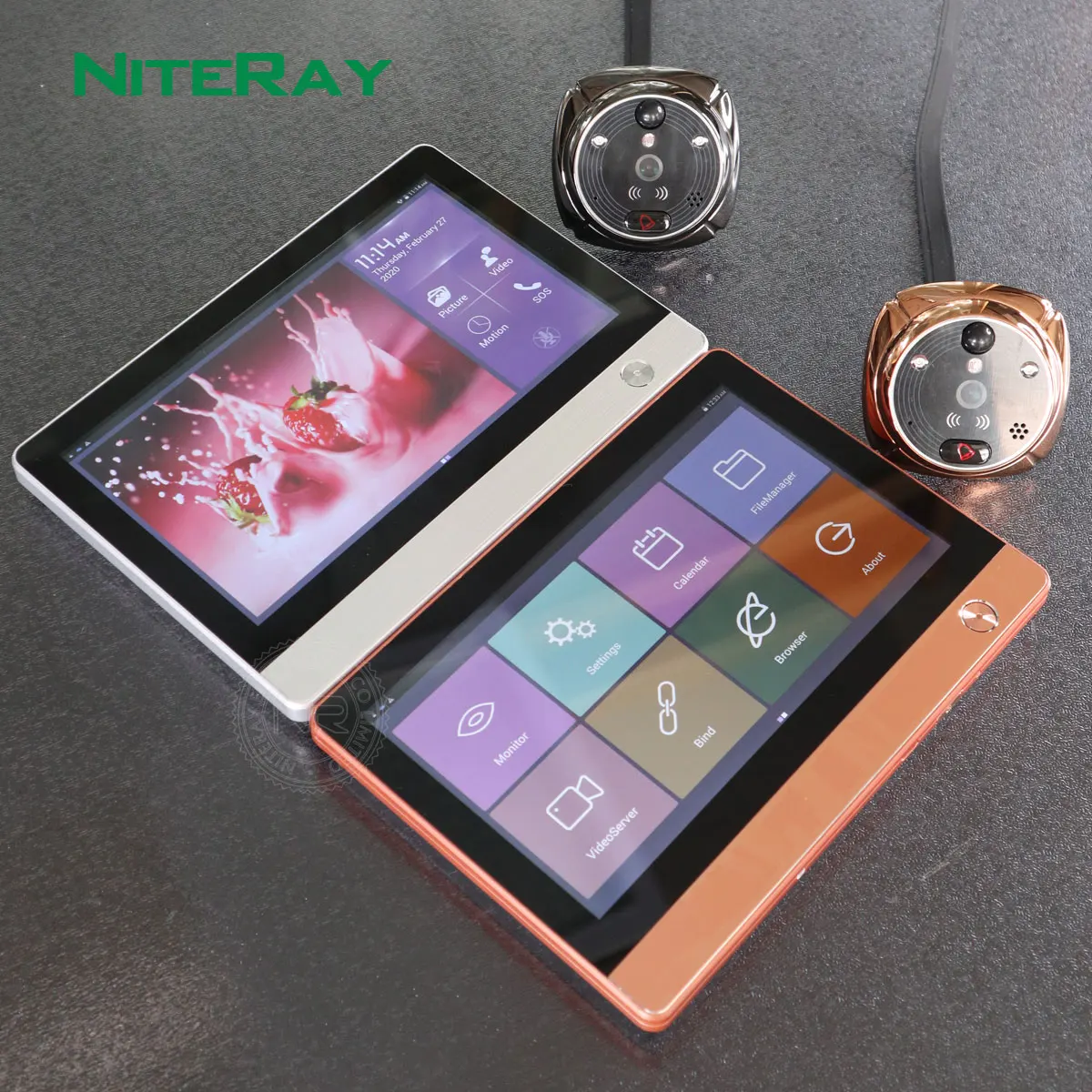 

2021 New Arrival Two Way Intercom WIFI Peephole Doorbell Viewer iHome4 Smart IR Night Vision Doorbell System