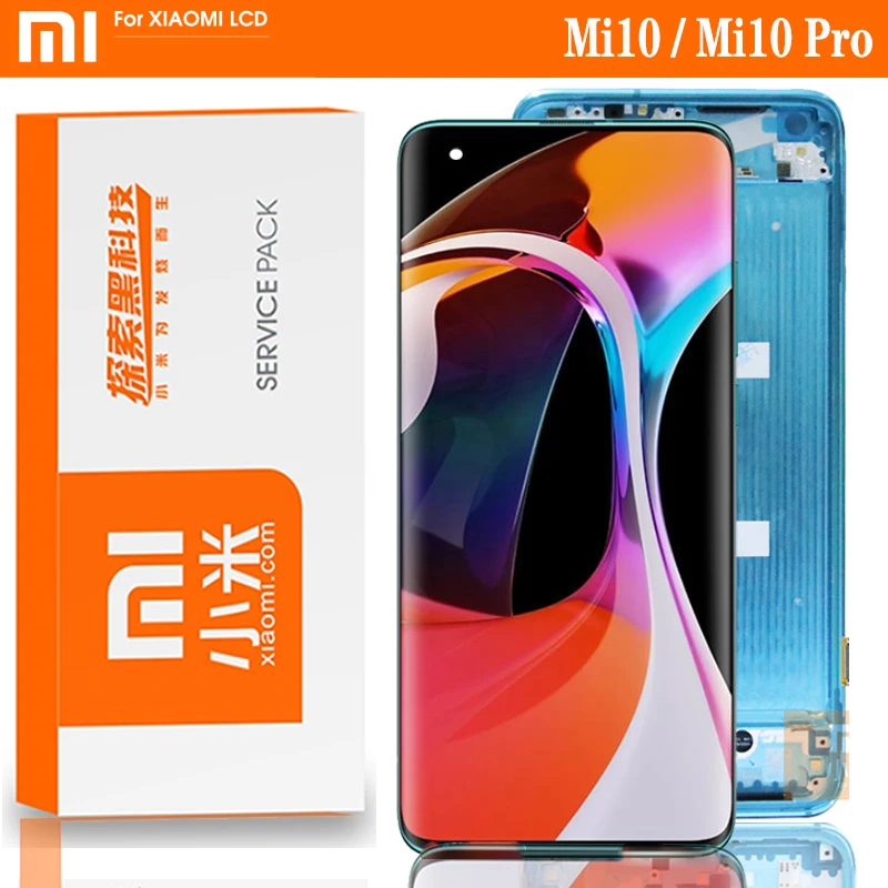 Оригинальный дисплей 6 67 ''для Xiaomi MI 10 5G Mi10 ЖК сенсорный экран дигитайзер в
