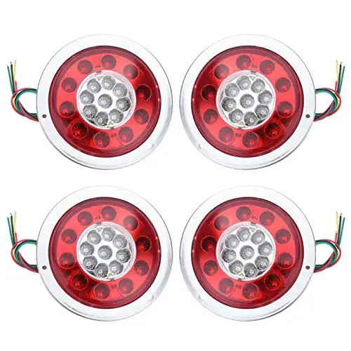 Авто аксессуары 4 шт. круглый 19 Led задний стоп-сигнал лампа Трейлер круглый гамбургер лампы для грузовика Ван трейлер