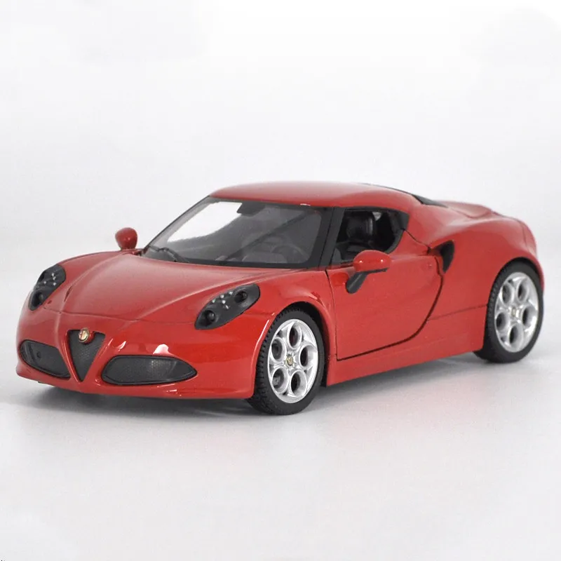 Изысканный 1:24 ALFA Romeo 4C спортивный автомобиль сплав модель моделирование литой