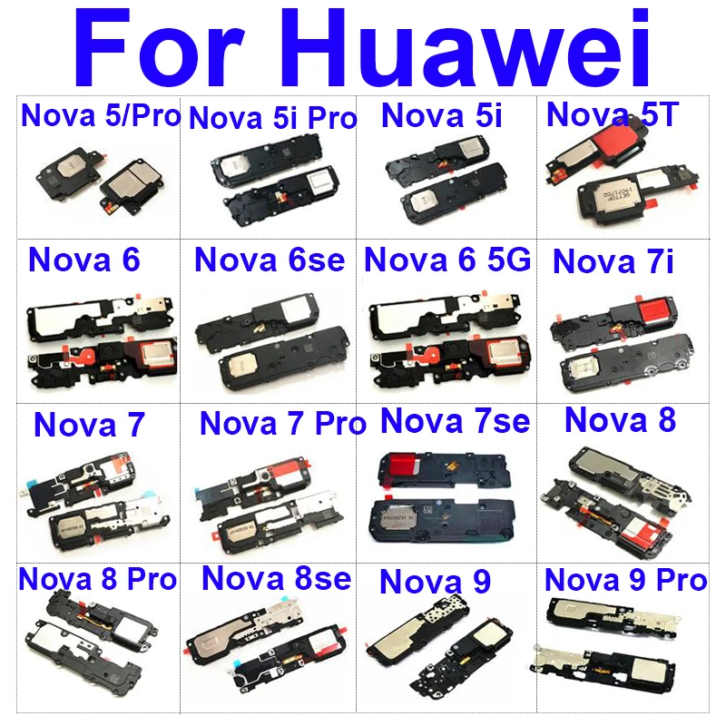 

Speaker Buzzer Ringer Flex For Huawei Nova 5 6 7 8 9 5i Pro 5G Nova 6se 7se 8se 7i 5T Loud Speaker Buzzer Module Ringer Parts