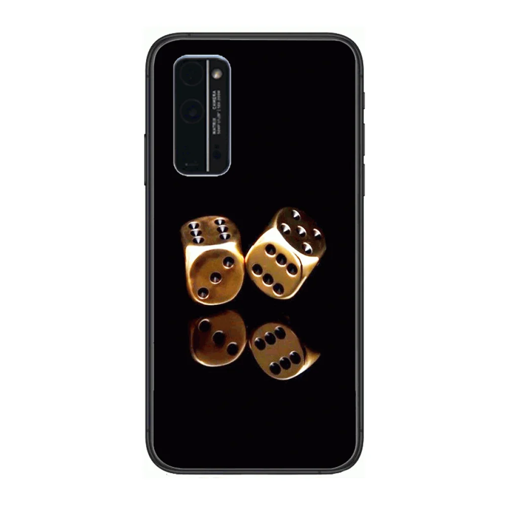 

Exquisite Personality Phone Case Hull For Huawei Honor 8 9 10 20 30 A S Lite Pro 5g i Black Back Soft Cell Cover Pretty