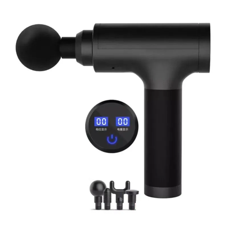 Пистолет для массажа мышц с ЖК-дисплеем массажный пистолет релаксации массажер