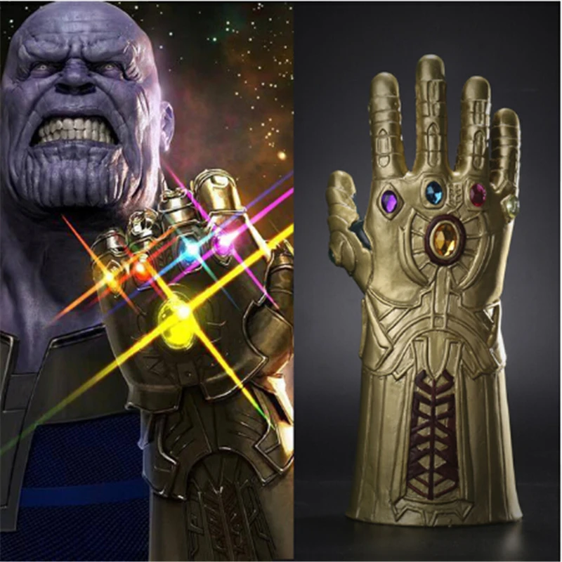 Thanos Infinity Gauntlet Мстители Бесконечность война перчатки косплей супергерой перчатка
