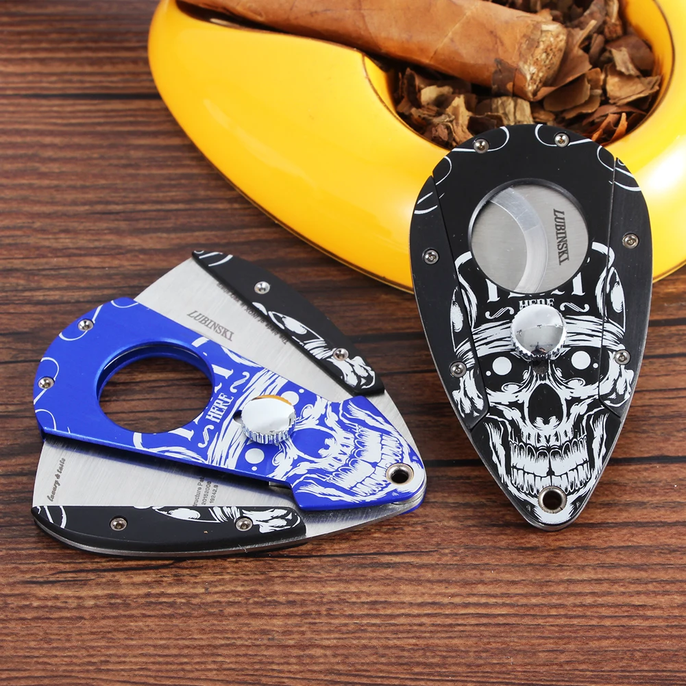 Карманный Каттер для сигар LUBINSKI портативная гильотина острое лезвие из