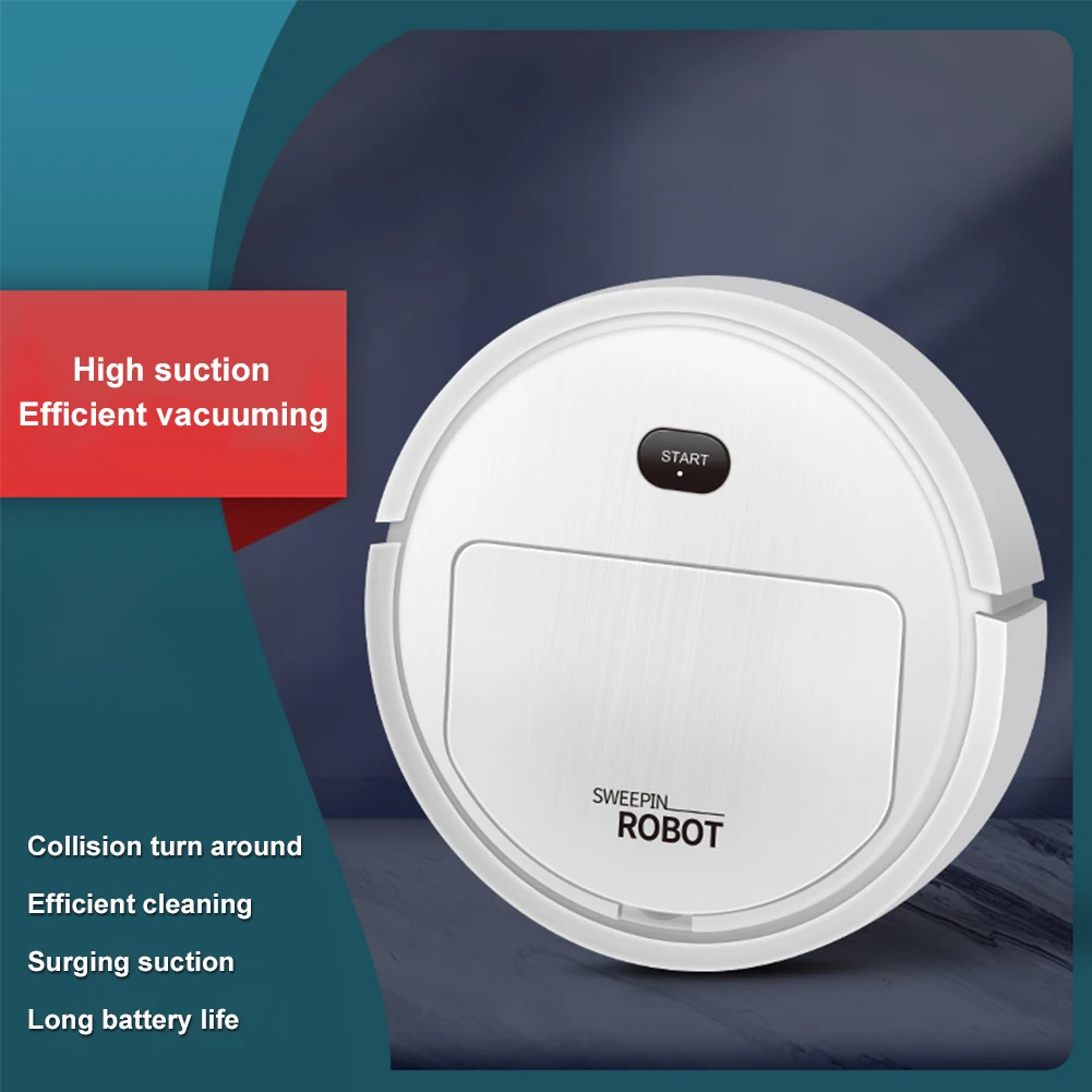 

4 Hours USB charging 1500mAh Smart Robot Sweeping Vacuum Cleaner Auto Robotic Strong Suction Quiet Mini Cleaning Robot