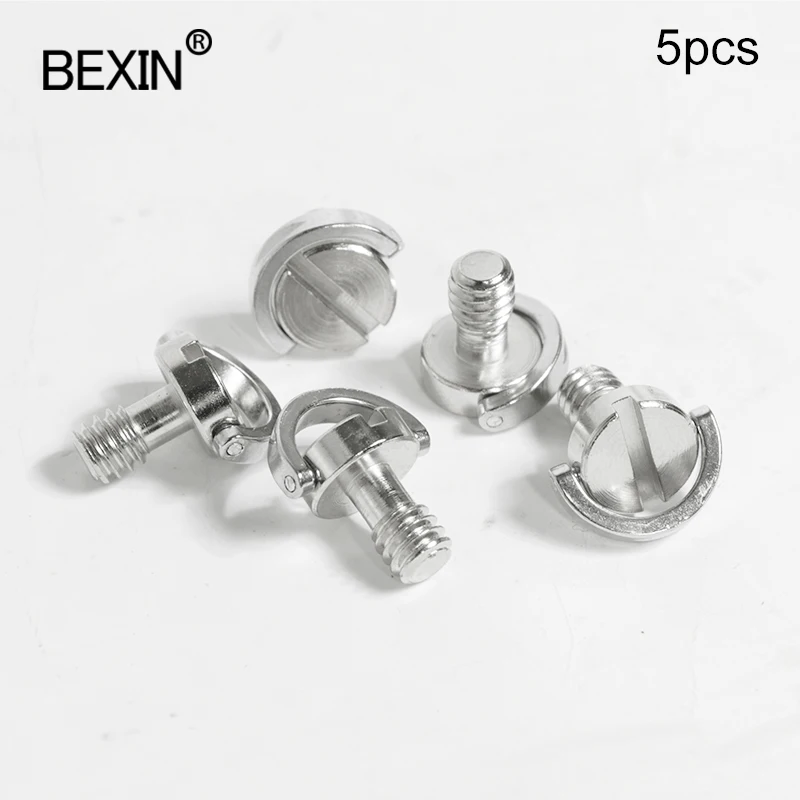 

LS093 Camera mount screw 1/4 inch d-ring screw iron quick release screw 20-thread tripod plate screw for dslr camera