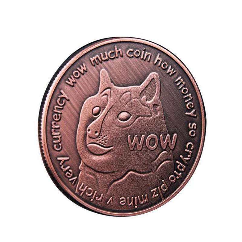 

Funny Dogecoin Commemorative Coins Cute Dog Pattern Souvenir Collection Gifts