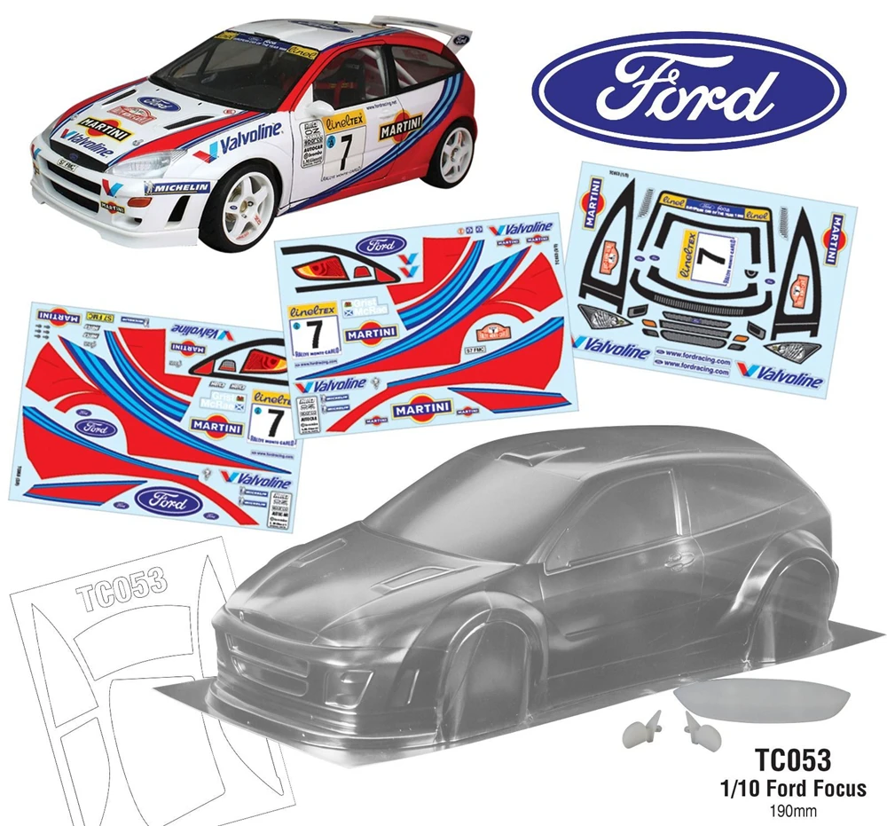 1/10 прозрачный корпус автомобиля на радиоуправлении наклейки и крылья/наборы