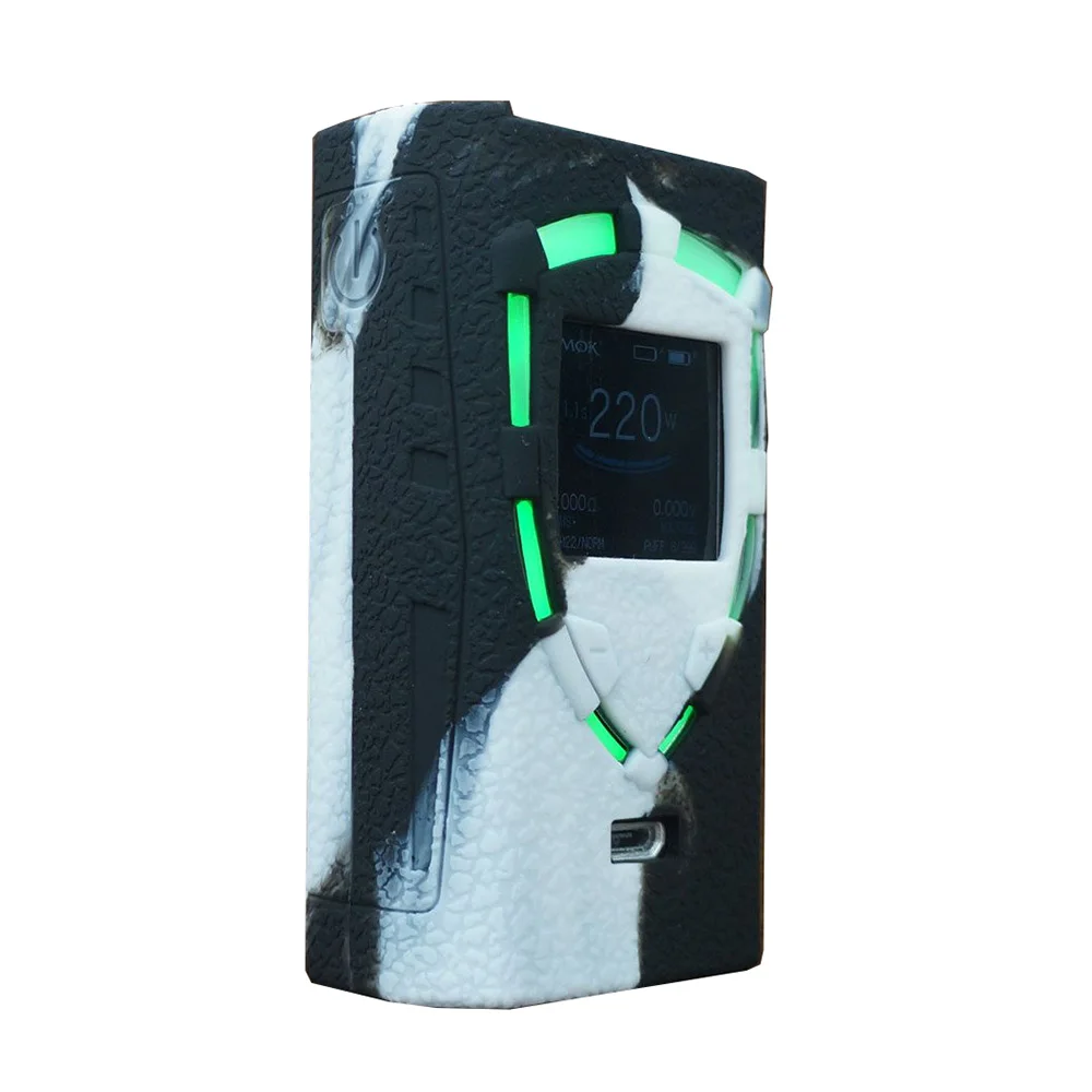 Силиконовый чехол SMOK ProColor и силиконовый защитный гелевый Чехол для vape Smoktech ProColor 225w - Цвет: Black white