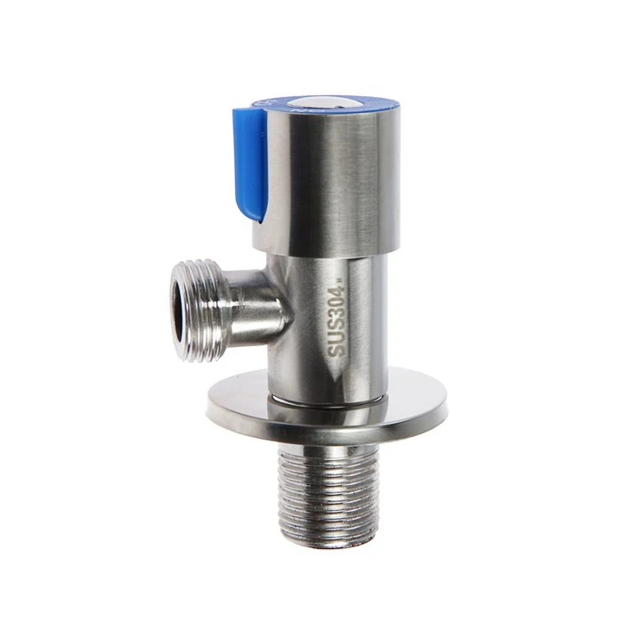 Кран шаровой Accoona A473C-4 1/2"х1/2" наружная резьба для быт. приборов угловой синий