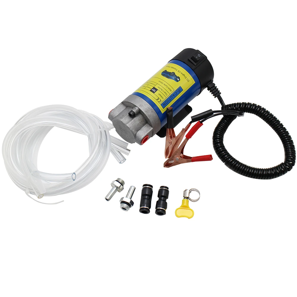 Oil Diesel Extractor Pump 12V Electric Scavenge Suction Transfer Change Motor100W 4L for Car High Quality | Обустройство дома