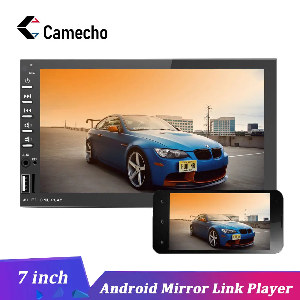 Автомагнитола Camecho 2 Din 7 дюймов сенсорный экран автомобиля радио Coche Bluetooth