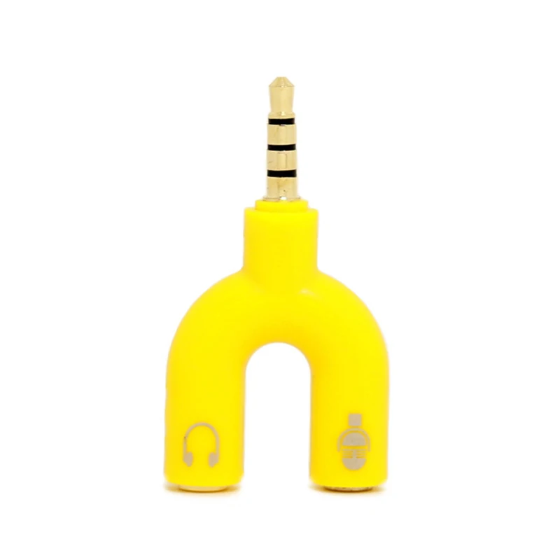 

Новинка 3,5 мм стерео сплиттер аудио к микрофону и гарнитуре переходник для сотового телефона-MG75 переходник