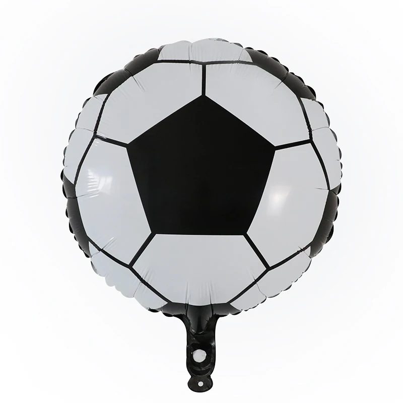10pcs Football Soccer Theme Party Round Balloons Black White Confetti Helium Balloon Sports Meet Boy Decoration Supplies | Дом и сад