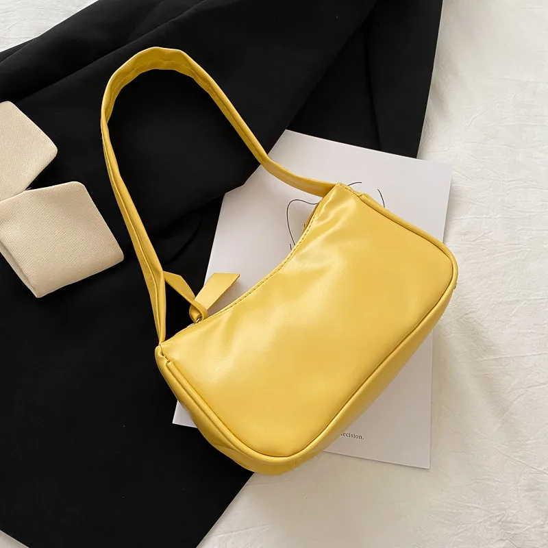 

Advanced Sense Bag Female 2020 New Popular Online Celebrity French Niche Design Underarm Bag Shoulder Portable Baguette Bag