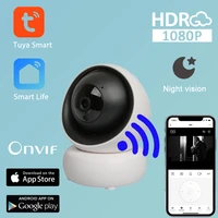 onvif tuya 1080p smart ip camera home security baby monitor wifi camera auto tracking ptz ir night vision ai movement detect