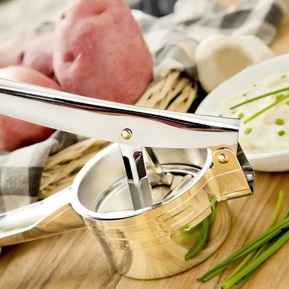 Stainless Steel Fruit Vegetable Masher Potatoes Lump Presser Mashed Potato Kitchen Tools | Дом и сад