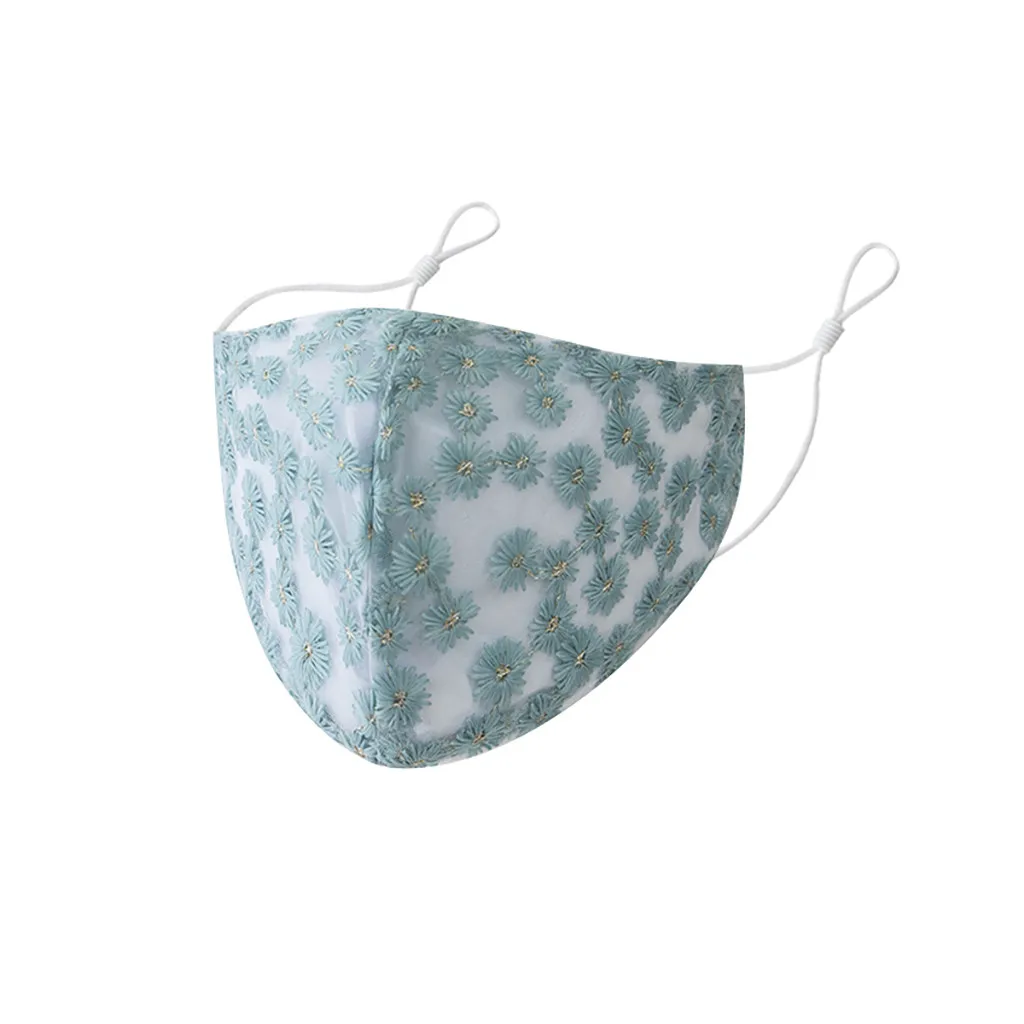 1 шт. ветрозащитная смываемая маска с принтом ромашек противоскользящая защитная