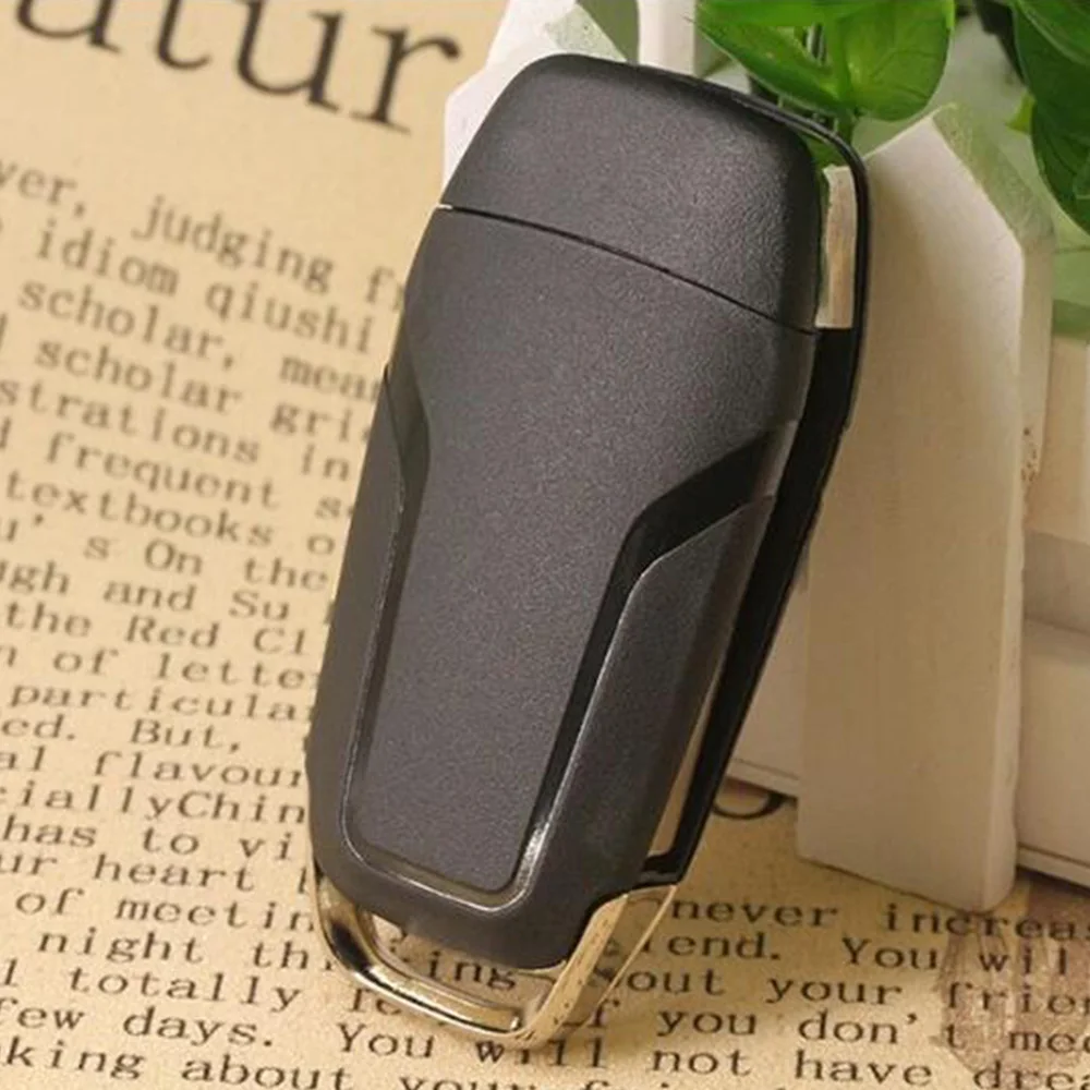 OkeyTech 3/4 кнопки флип дистанционного ключа Автозапуск Fob Hitag Pro для Ford Fusion 2013 2015 FCC