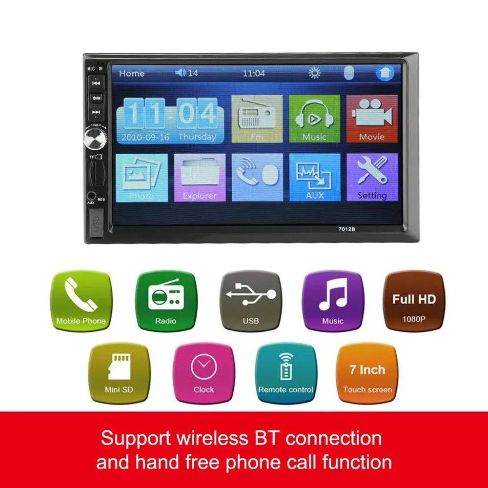 

MP5- 7012B, MP5- 7- , Bluetooth, FM-, 2DIN