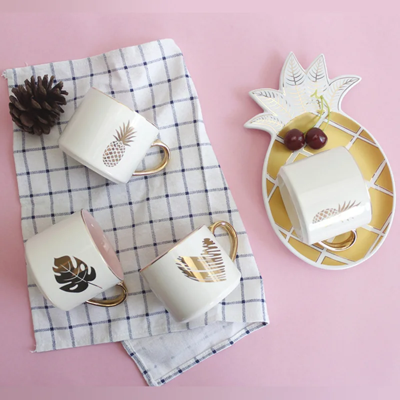 

Европейская креативная практичная розовая кофейная чашка, керамические офисные и кухонные кофейные чашки, кружки