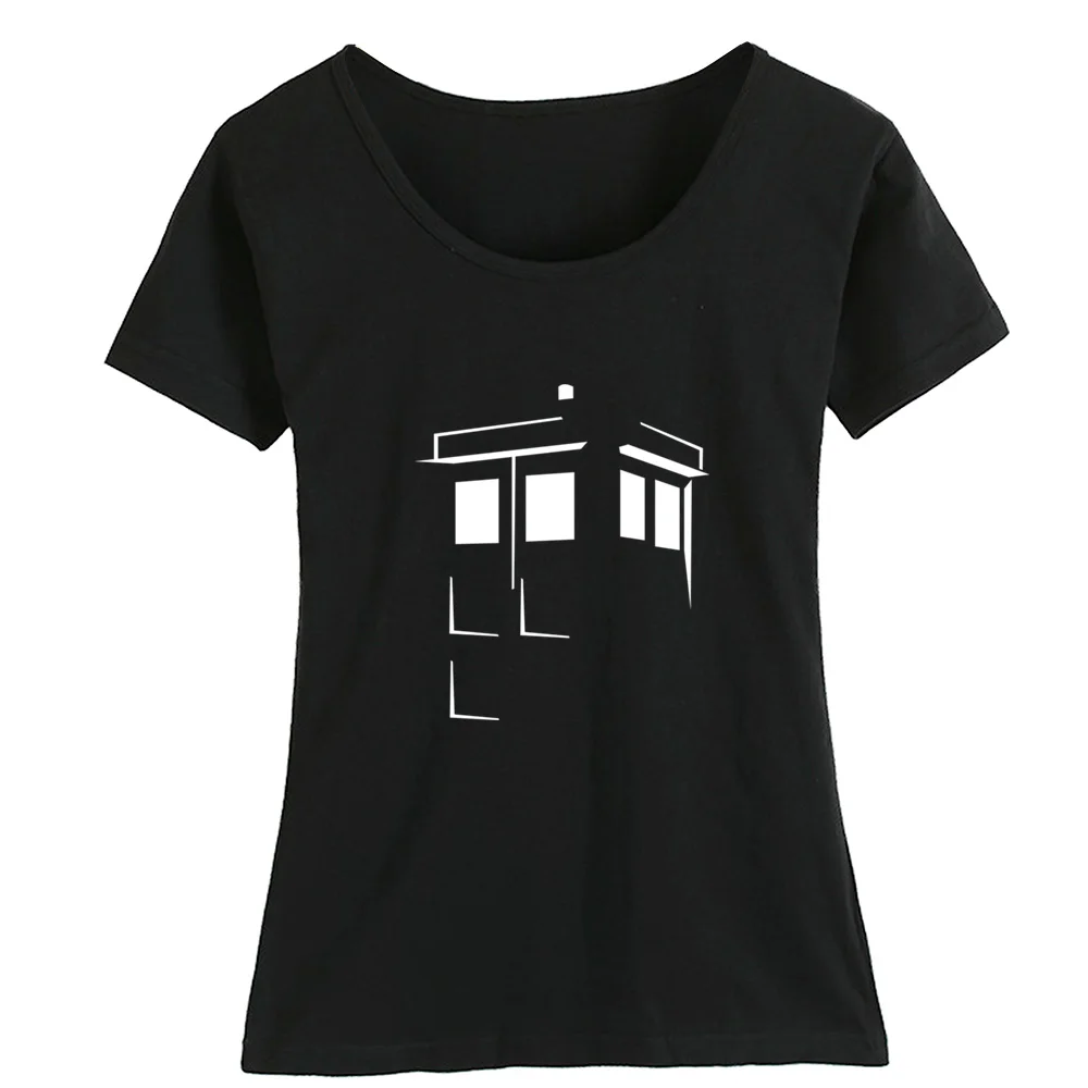 TARDIS Полицейская коробка Женская хлопковая футболка с коротким рукавом летняя