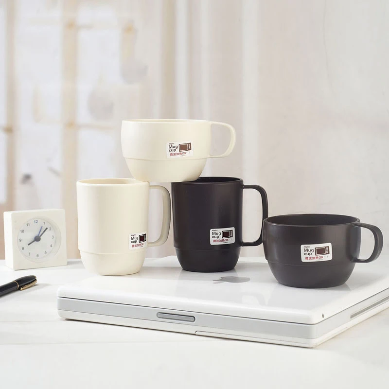 Кофейные чашки пластиковые кофейные ручка для микроволновой печи чашка питья 330