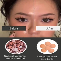 12pcs 22mm matte makeup face skin care tool oil absorbing volcanic stone natural volcanic roller oil control rolling stone