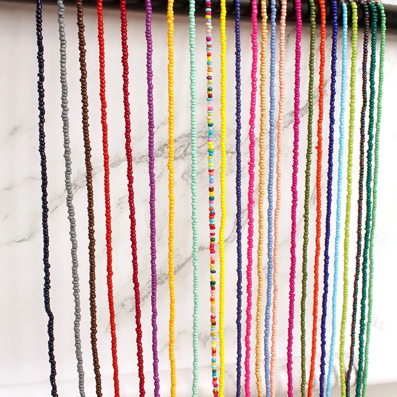 

Ladies Choker Necklace For Women Fashion New Bohemian Style Beaded Necklace Bead Choker Chain